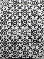 Linoleum block print, pattern