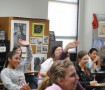 Students in Ms. Turnage's French 2 class are eager to participate in their grammar lesson. Photo by Kelsey Larimore