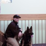 Officer Scarborough explains how he uses the collar to discipline canine officers like Zar.