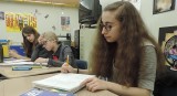 Sophomore Elizabeth Rozhanskiy, does work for world history class.  Like other students, Rozhanskiy decided to take the AP route for next school year.