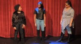 Senior Phanaysia Harrold, senior Malaya Epps, and junior Maya Nick recite their “I Feel Most Black Girl’ poem during the Black History Celebration. The celebration, which was held in North;s Theater, featured students performing various dances, poems, songs and more. 